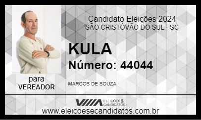 Candidato KULA 2024 - SÃO CRISTÓVÃO DO SUL - Eleições