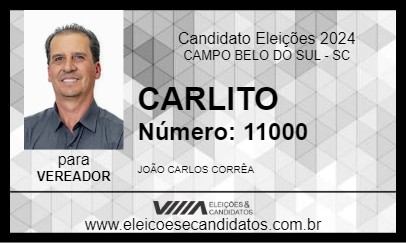 Candidato CARLITO 2024 - CAMPO BELO DO SUL - Eleições