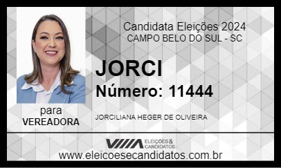 Candidato JORCI 2024 - CAMPO BELO DO SUL - Eleições