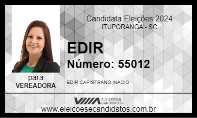 Candidato EDIR 2024 - ITUPORANGA - Eleições