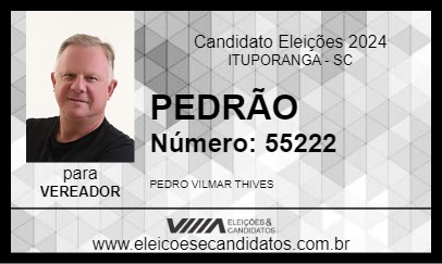 Candidato PEDRÃO 2024 - ITUPORANGA - Eleições