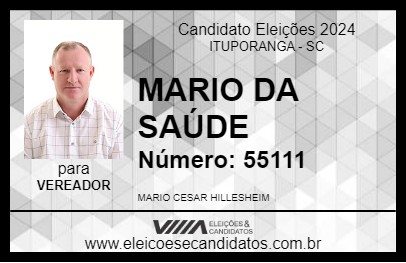 Candidato MARIO DA SAÚDE 2024 - ITUPORANGA - Eleições