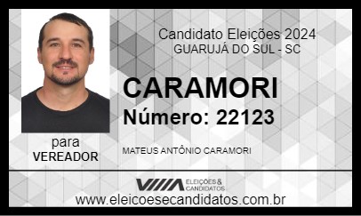 Candidato CARAMORI 2024 - GUARUJÁ DO SUL - Eleições