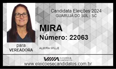 Candidato MIRA 2024 - GUARUJÁ DO SUL - Eleições