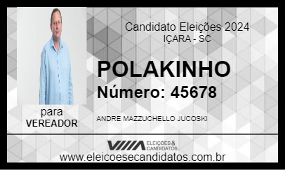 Candidato POLAKINHO 2024 - IÇARA - Eleições