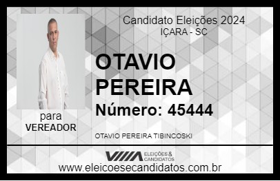 Candidato OTAVIO PEREIRA 2024 - IÇARA - Eleições