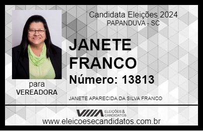 Candidato JANETE FRANCO 2024 - PAPANDUVA - Eleições