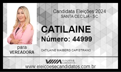 Candidato CATILAINE  2024 - SANTA CECÍLIA - Eleições