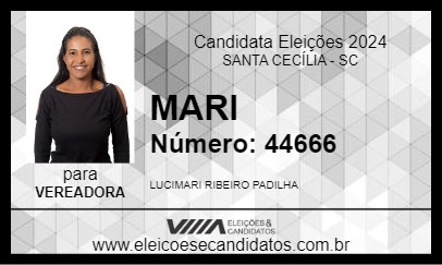 Candidato MARI  2024 - SANTA CECÍLIA - Eleições