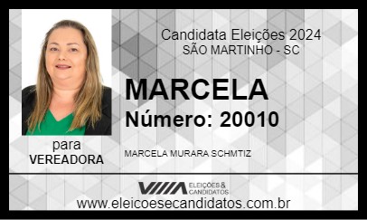 Candidato MARCELA 2024 - SÃO MARTINHO - Eleições