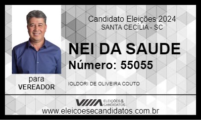 Candidato NEI DA SAUDE  2024 - SANTA CECÍLIA - Eleições