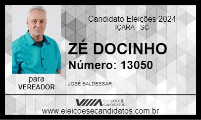 Candidato ZÉ DOCINHO 2024 - IÇARA - Eleições