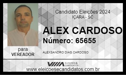 Candidato ALEX CARDOSO 2024 - IÇARA - Eleições