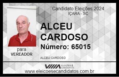 Candidato ALCEU CARDOSO 2024 - IÇARA - Eleições