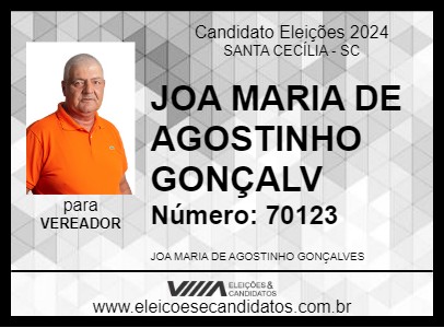 Candidato JOÃO MARIA 2024 - SANTA CECÍLIA - Eleições