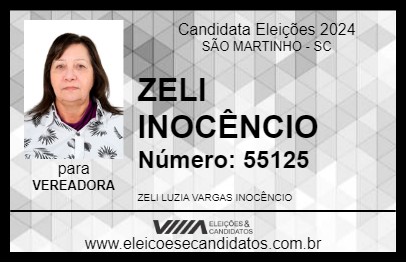 Candidato ZELI INOCÊNCIO 2024 - SÃO MARTINHO - Eleições