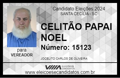 Candidato CELITÃO PAPAI NOEL 2024 - SANTA CECÍLIA - Eleições