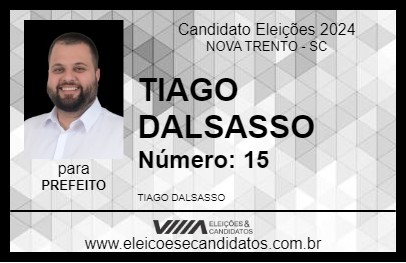 Candidato TIAGO DALSASSO 2024 - NOVA TRENTO - Eleições