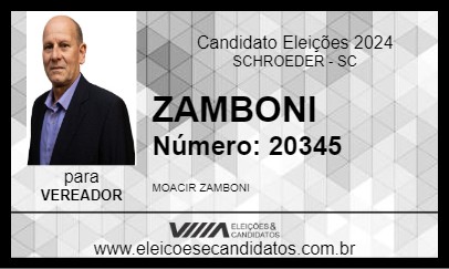 Candidato ZAMBONI 2024 - SCHROEDER - Eleições