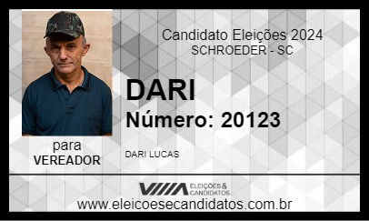 Candidato DARI 2024 - SCHROEDER - Eleições