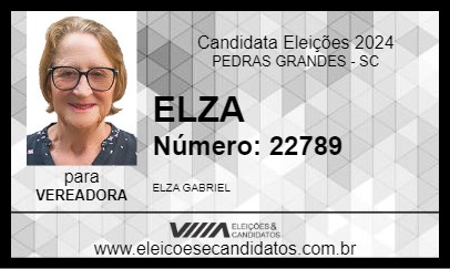 Candidato ELZA 2024 - PEDRAS GRANDES - Eleições