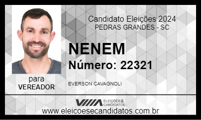 Candidato NENEM 2024 - PEDRAS GRANDES - Eleições