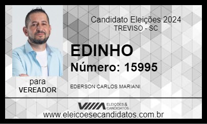 Candidato EDINHO 2024 - TREVISO - Eleições