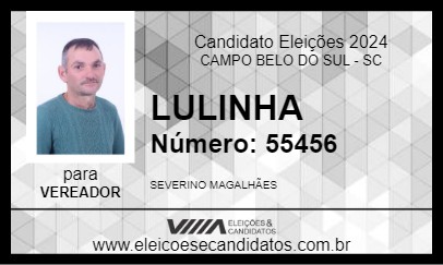 Candidato LULINHA 2024 - CAMPO BELO DO SUL - Eleições