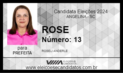 Candidato ROSE 2024 - ANGELINA - Eleições