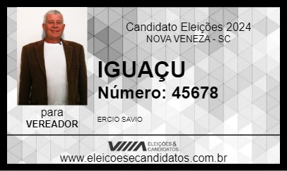 Candidato IGUAÇU 2024 - NOVA VENEZA - Eleições