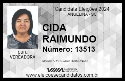 Candidato CIDA RAIMUNDO 2024 - ANGELINA - Eleições