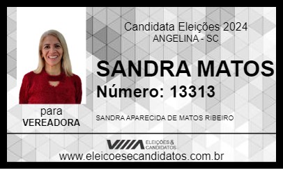 Candidato SANDRA MATOS 2024 - ANGELINA - Eleições