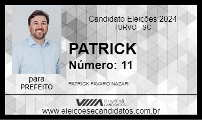 Candidato PATRICK 2024 - TURVO - Eleições