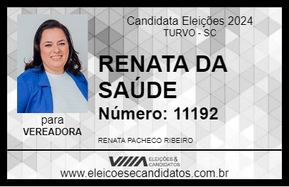 Candidato RENATA DA SAÚDE 2024 - TURVO - Eleições