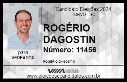 Candidato ROGÉRIO DAGOSTIN 2024 - TURVO - Eleições