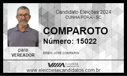 Candidato COMPAROTO 2024 - CUNHA PORÃ - Eleições