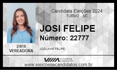 Candidato JOSI FELIPE 2024 - TURVO - Eleições