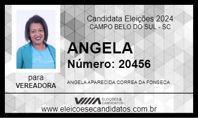 Candidato ANGELA 2024 - CAMPO BELO DO SUL - Eleições