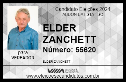 Candidato ELDER ZANCHETT 2024 - ABDON BATISTA - Eleições