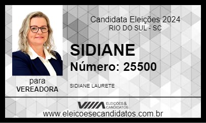 Candidato SIDIANE 2024 - RIO DO SUL - Eleições