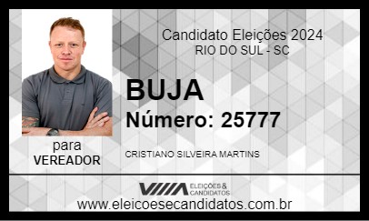 Candidato BUJA 2024 - RIO DO SUL - Eleições