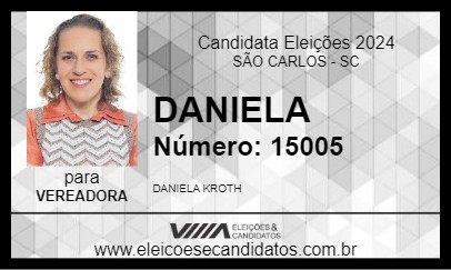 Candidato DANIELA 2024 - SÃO CARLOS - Eleições