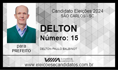 Candidato DELTON 2024 - SÃO CARLOS - Eleições