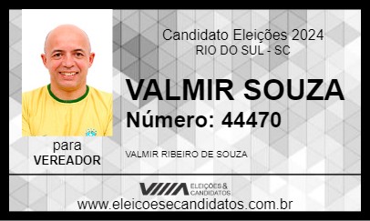 Candidato VALMIR SOUZA 2024 - RIO DO SUL - Eleições