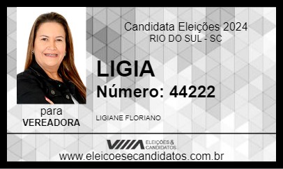 Candidato LIGIA 2024 - RIO DO SUL - Eleições