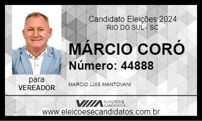 Candidato MÁRCIO CORÓ 2024 - RIO DO SUL - Eleições