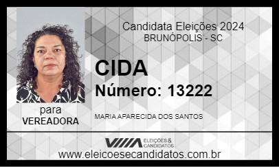 Candidato CIDA 2024 - BRUNÓPOLIS - Eleições