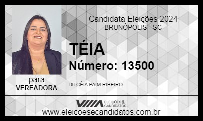 Candidato TÉIA 2024 - BRUNÓPOLIS - Eleições