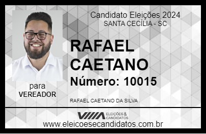 Candidato RAFAEL CAETANO 2024 - SANTA CECÍLIA - Eleições