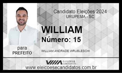 Candidato WILLIAM  2024 - URUPEMA - Eleições